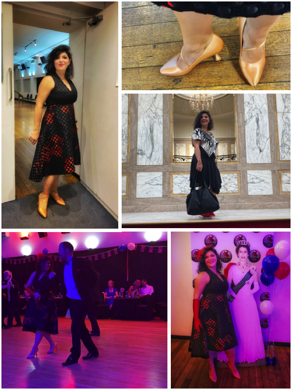 Monica Costa dancing shoes collage