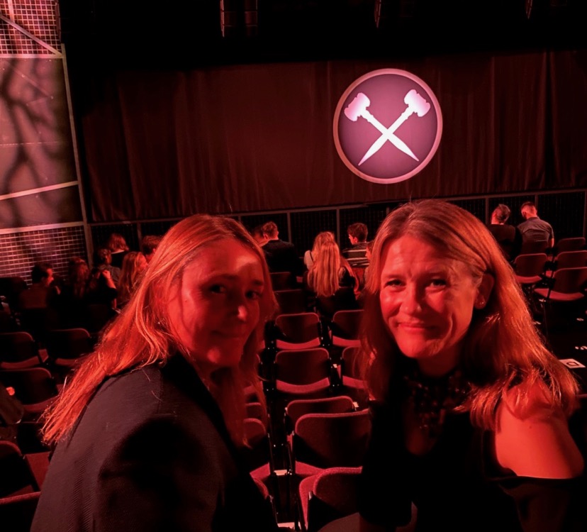 mums posing for magazine at Cages show riverside studios