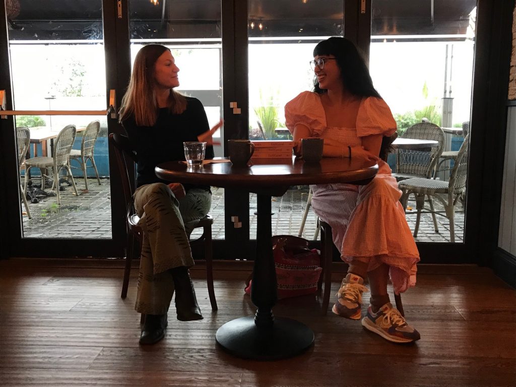 Melissa Hemsley posing for mums magazine