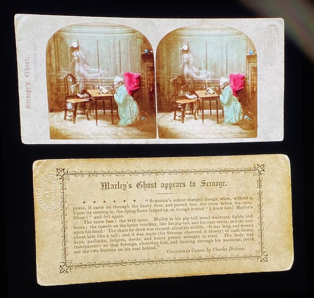 charles dickens Marley’s ghost has trapped Scrooge’s heart deep inside a locked box