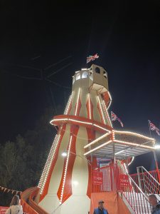 luna park at Christmas at Kew