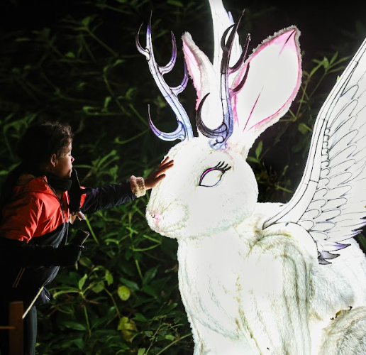 Christmas lights at Lightopia London A Christmas Fantasy at Crystal Palace Park