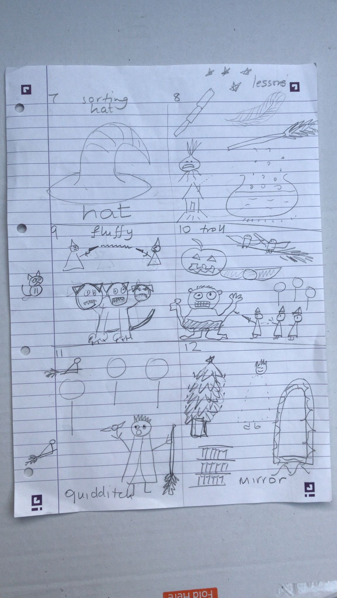 DIY Harry Potter picture book Potted for 4-year-olds drawings