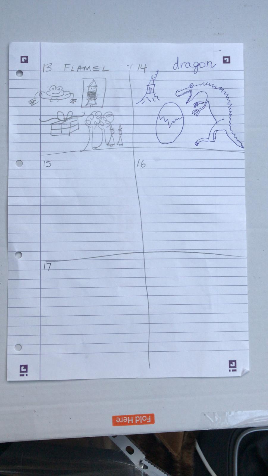 DIY Harry Potter picture book Potted for 4-year-olds drawings