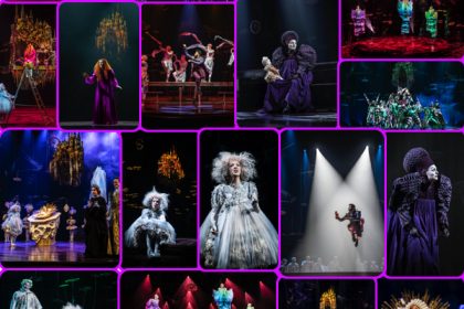 ensemble cast of hex on national theatre stage in london
