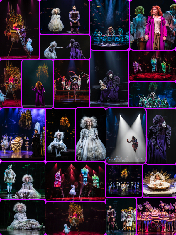 ensemble cast of hex on national theatre stage in london