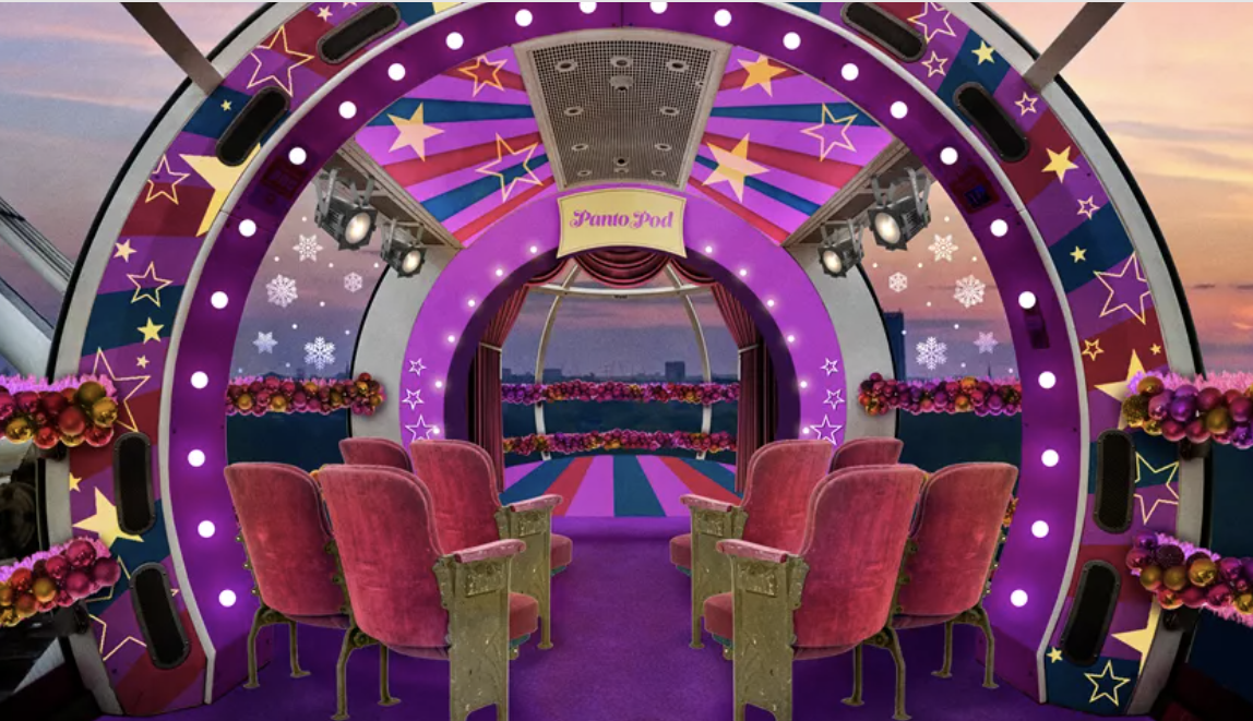 Christmas Panto Pod on london eye