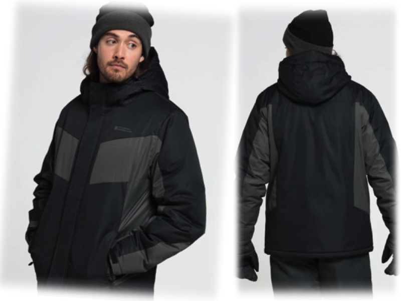 guy wearing a dark ski jacket