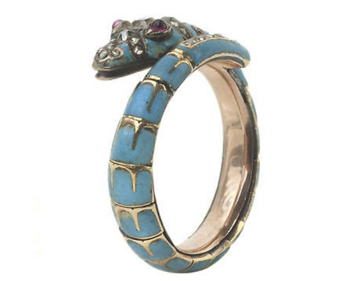 Serpent Ring bejewelled ring in the shape of a coiled serpent was owned by Dickens’s wife Catherine