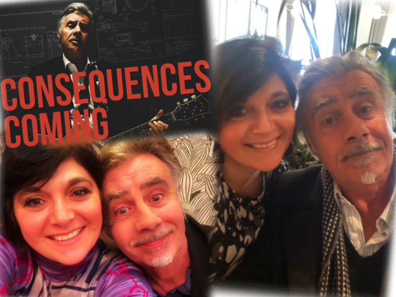 glen matlock sex pistols and monica costa london mums magazine posing in funny selfies