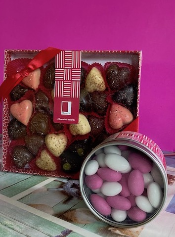 chocolates and sugared almonds
