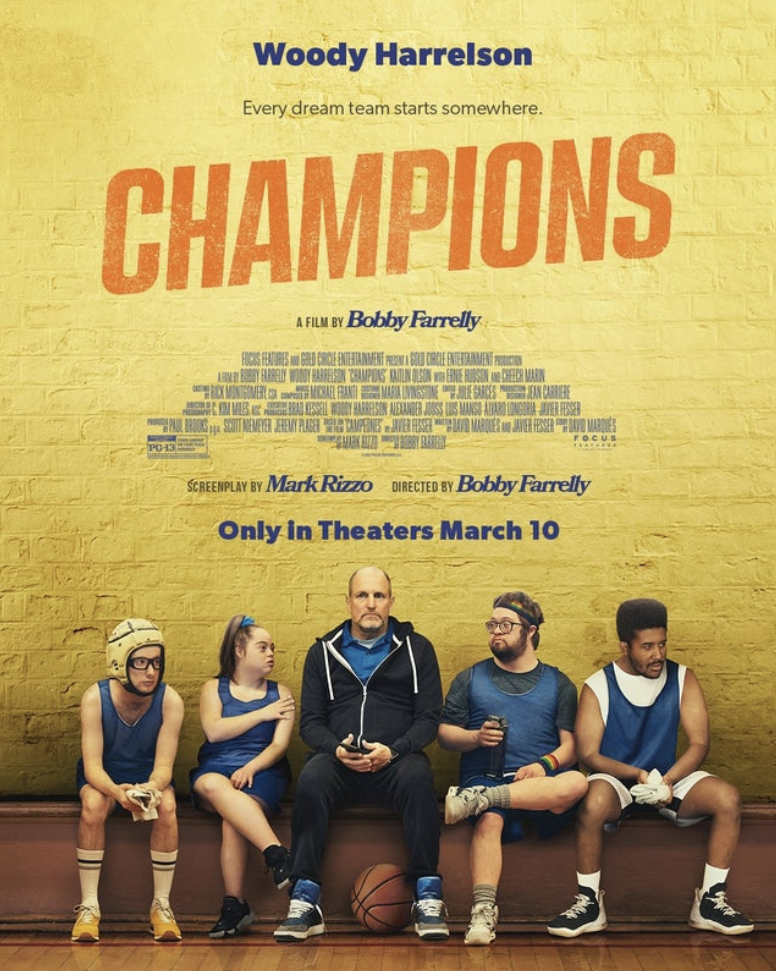 movie poster of Champions starring Woody Harrelson