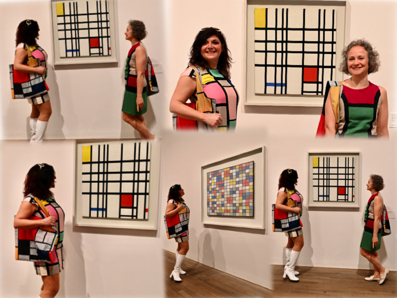Mondrian dress Tate Modern collage