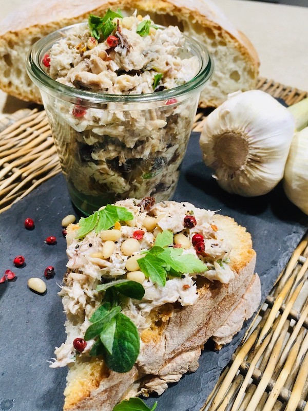Sardine Rillette with Dried Cranberries