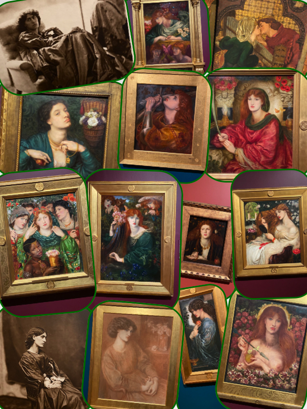 The Rossettis exhibition Tate Britain London collage