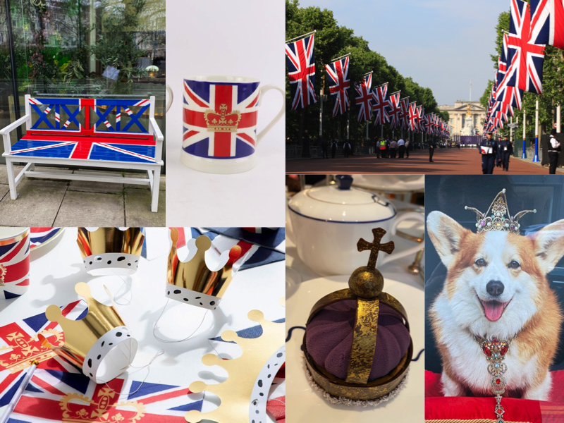 coronation union jack collage