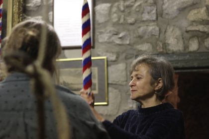 madeleine practising bell ringing