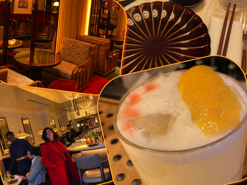 Bar des Prés the sour crown coronation cocktail london mums magazine collage