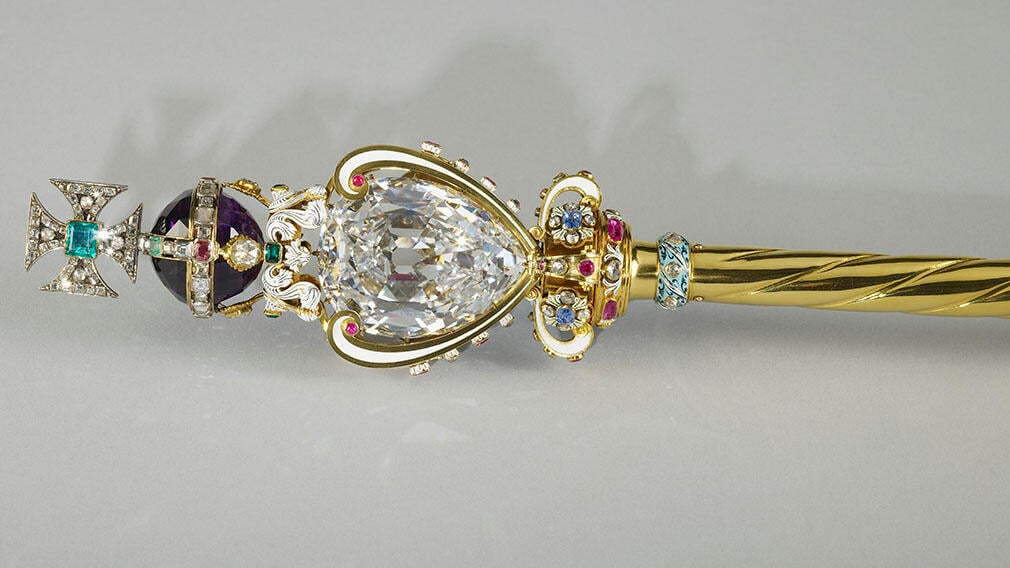 Sovereign's Sceptre with cross and diamond