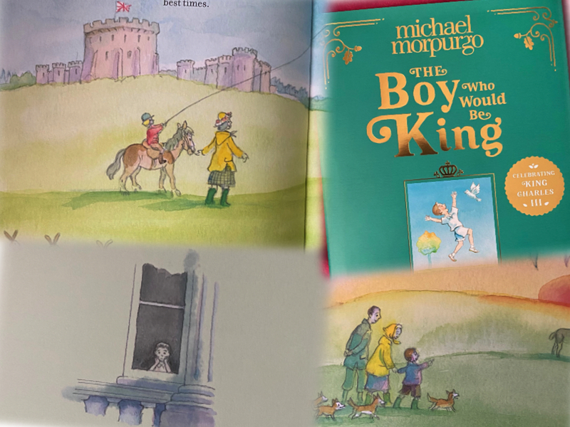 coronation king book for kids collage