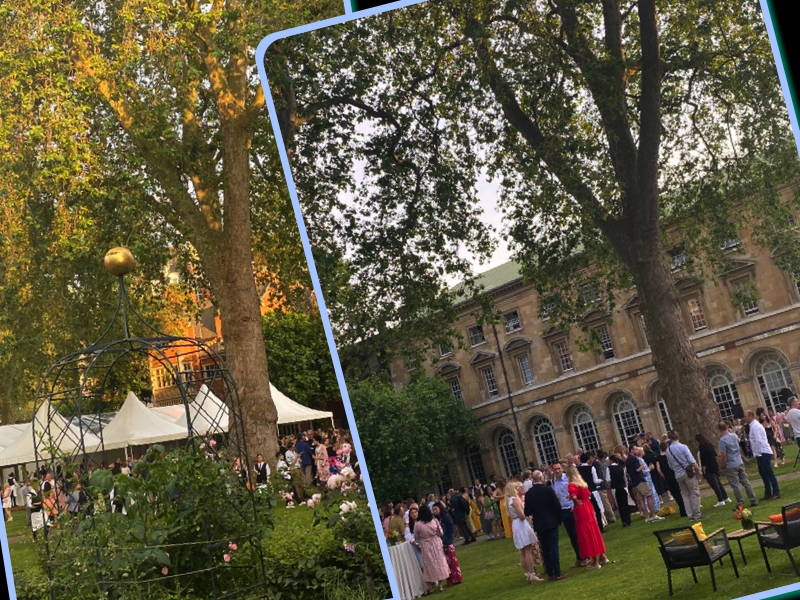 College Gardens Westminster abbey London Mums magazine Monica Costa collage