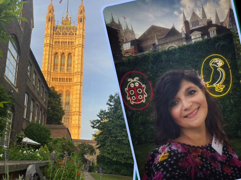 College Gardens Westminster abbey London Mums magazine Monica Costa collage