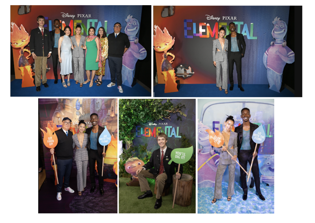 Elemental movie gala screening disney pixar