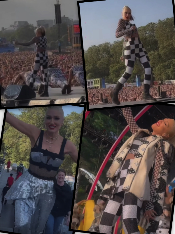 Gwen Stefani fashion outfits at gig BST Hyde Park 2023