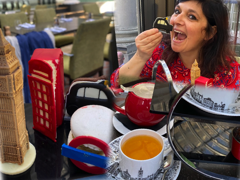 London themed Afternoon Tea at The Dilly- A scrumptious experience collage london mums magazine desserts
