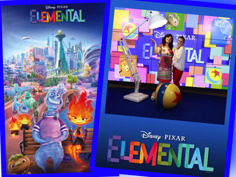 elemental movie london mums collage poster