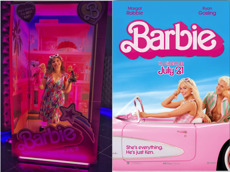 Barbie movie London Mums magazine collage