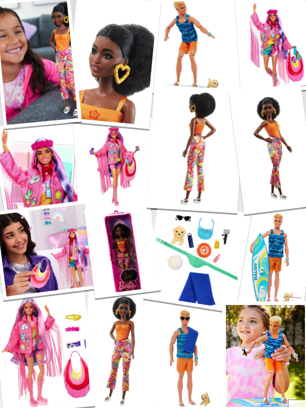 Barbie's new range 2023 collage