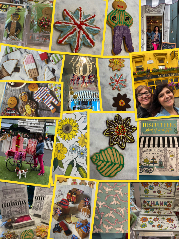 Biscuiteers Notting Hill icing workshop London Mums magazine collage