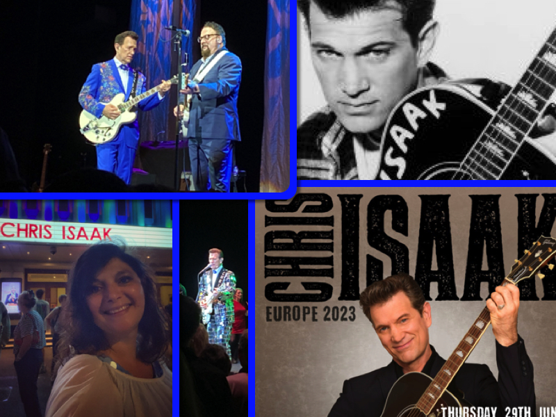 Chris Isaak gig at the Hammersmith Apollo London Mums magazine collage