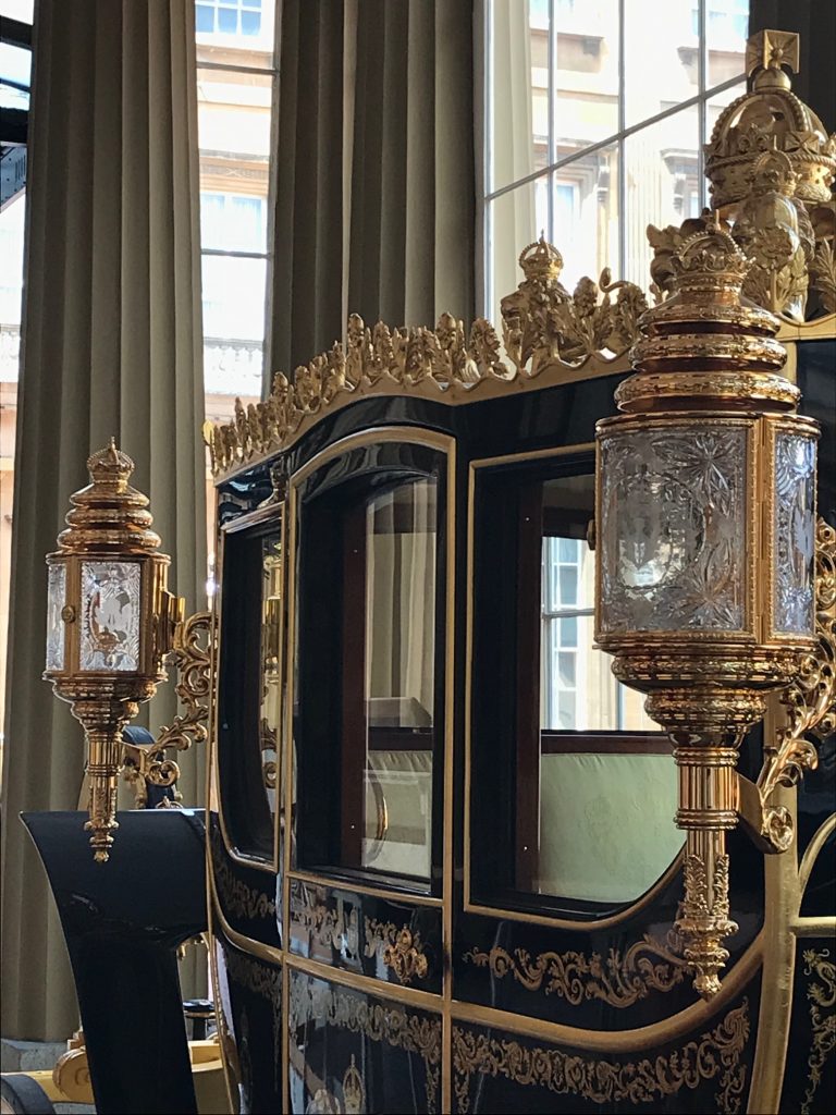 Buckingham Palace with kids - Coronation display review: Coronation Robes, Coach and State Rooms