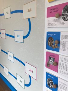 Caption: Full-on history quiz on coronation dates in the Activity Centre