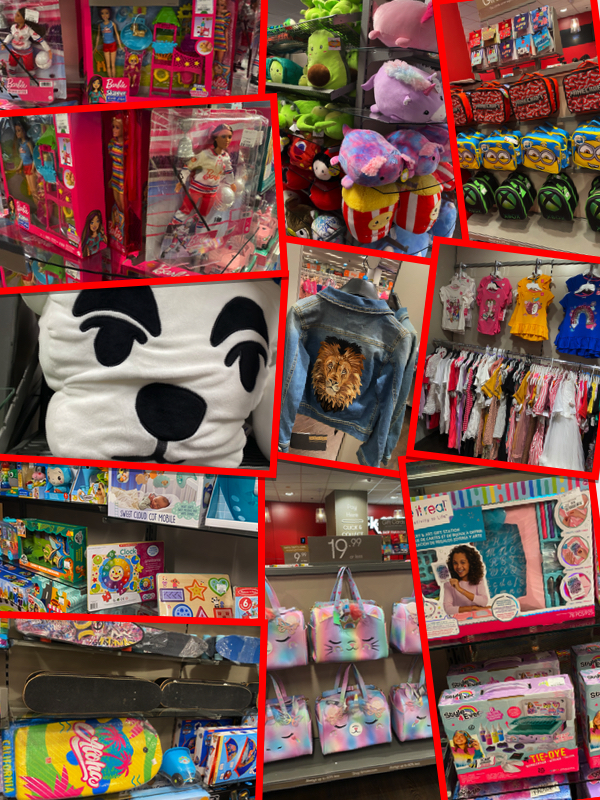 Tkmaxx shopping for kids' birthdays collage