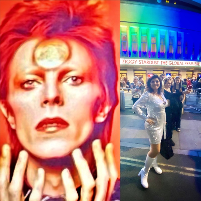 Ziggy Stardust Global Premiere at Hammersmith Apollo london mums magazine collage