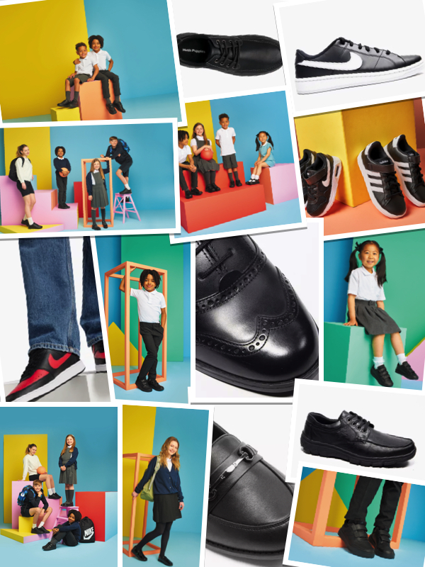back to school shoes Deichmann london mums magazine collage