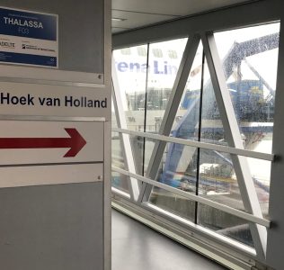 Preparing to board the ferry