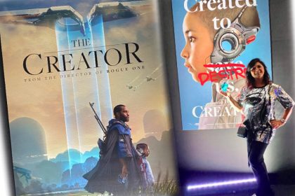 The Creator poster London Mums magazine collage