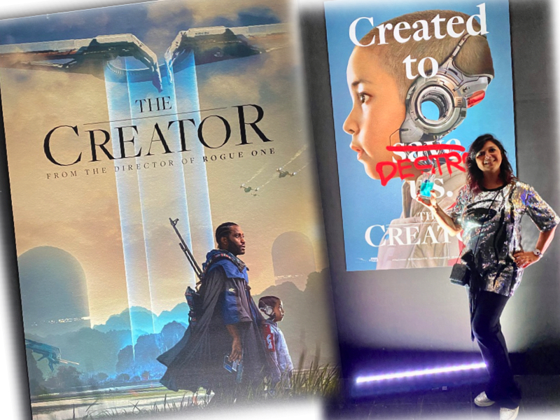 The Creator poster London Mums magazine collage