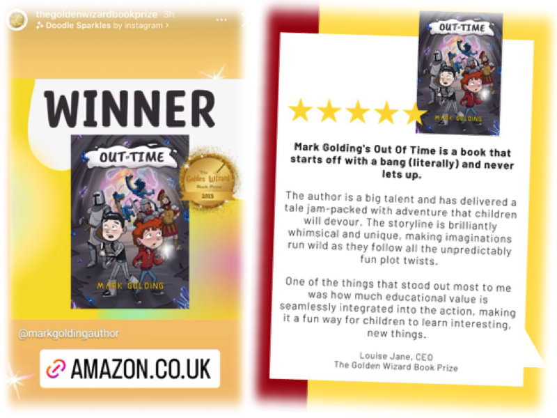 Book promo mark Golding out of time