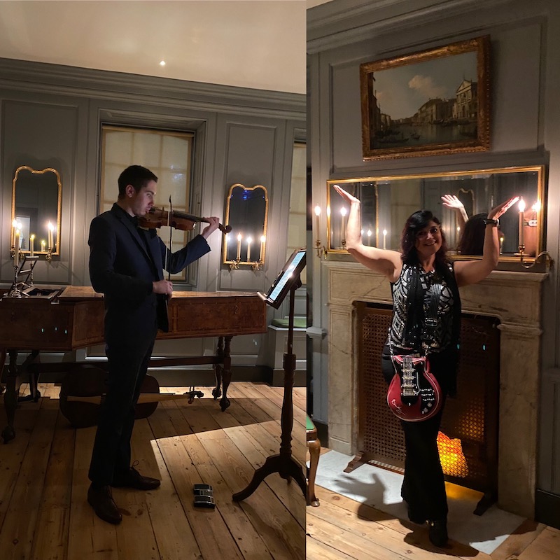 A musical journey through time at Handel Hendrix House after dark  - canaletto painting 
