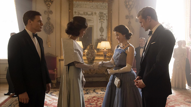 The crown filming at wilton house 