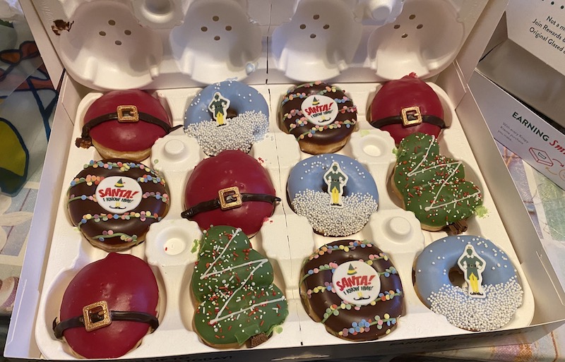 Krispy Kreme christmas donuts Giving Grotto 