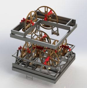 CAD view of the architecture of the ring, designed by Mike Semken Technical Director, courtesy of Taylor’s Bell Foundry