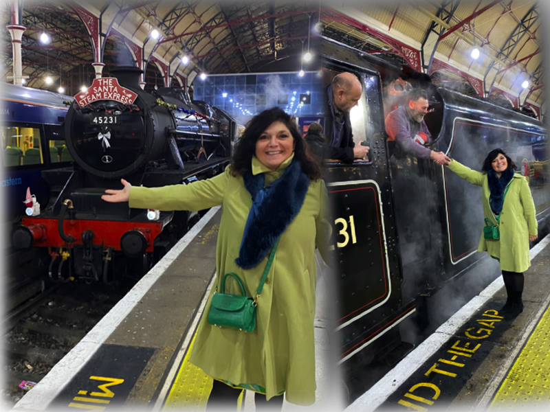 Santa Steam Express london mums magazine collage