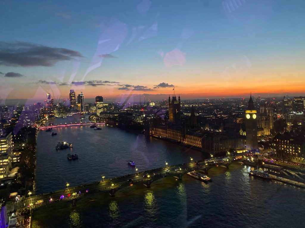 view of big ben from the london eye by london mums magazine