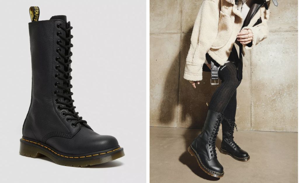 Dr. Martens soft leather boots collage